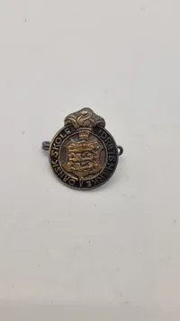 Samling pins med æske