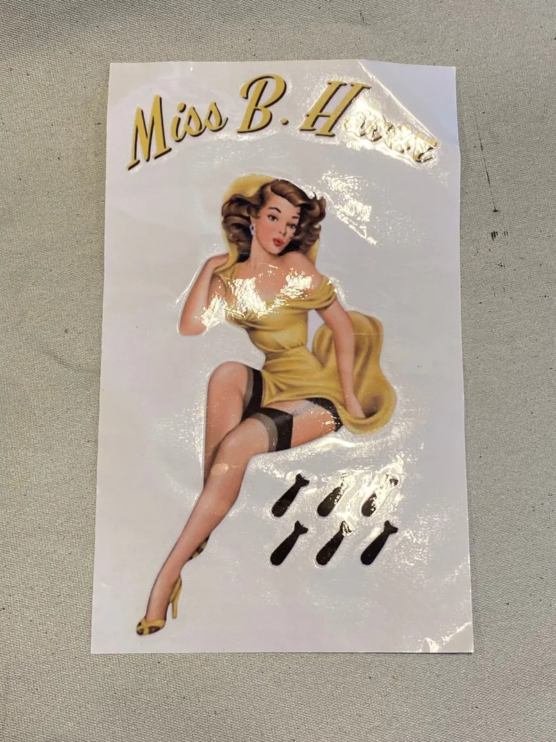 Pinup girl i ww2 stil til bl.a. bilen
