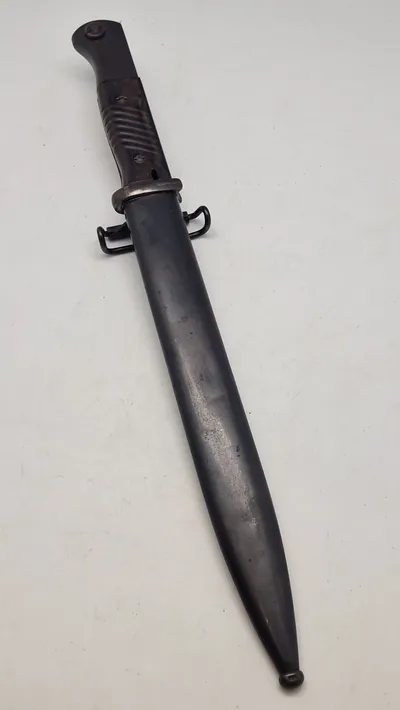 Original tysk K98 bajonet, anvendt i Norge efter krigen