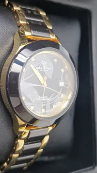Christina Watches Collect ur med en urkasse i rustfrit stål med keramik og en rem i rustfrit stål med keramik - nypris ca 3500,-