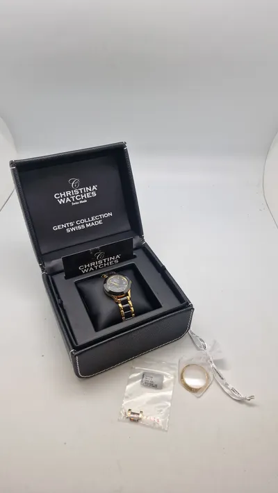 Christina Watches Collect ur med en urkasse i rustfrit stål med keramik og en rem i rustfrit stål med keramik - nypris ca 3500,-