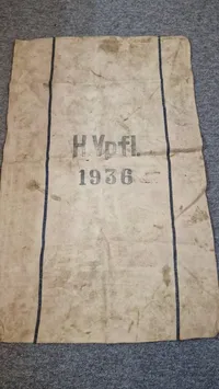Original forplejningssæk fra 1938
