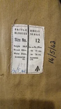 Original Engelsk WW2 jakke fra 1941