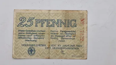Original “Nødseddel” Løgumkloster