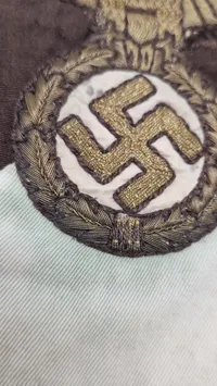 Ekstremt sjældent originalt Original German WWII NSDAP Kreisleiter Vehicle Pennant. Sjældent set til salg