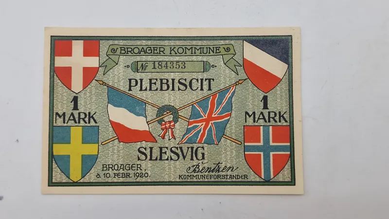 Original “Nødseddel” Broager