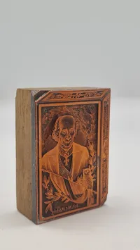 Sjælden original frimurer stempel blok
