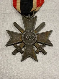 Originalt tysk kriegsverdienstkreuz m. sværd