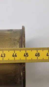 Originalt Tysk WW1 marine hylster har været brugt som lampe