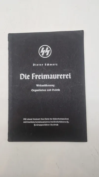 Originalt SS hæfte om frimureri