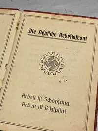 Original tysk DAF medlemsbog