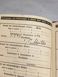 Original tysk DAF medlemsbog