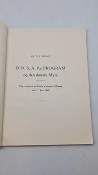 Originalt Dansk Nazistisk propaganda: D.N.A.S.A.P
