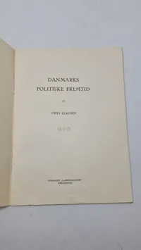Originalt Dansk Nazistisk propaganda: D.N.A.S.A.P Danmarks politiske fremtid