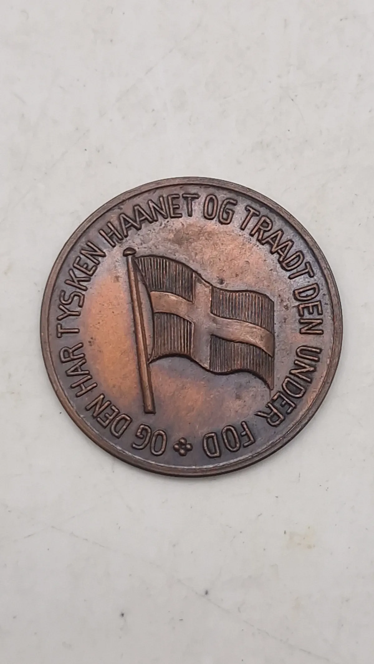 Original Dansk WW2 stikkermønt