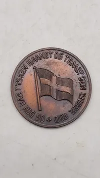 Original Dansk WW2 stikkermønt