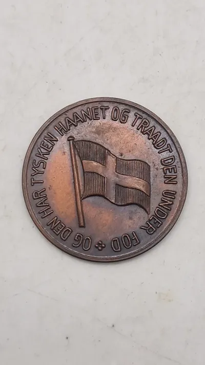 Original Dansk WW2 stikkermønt