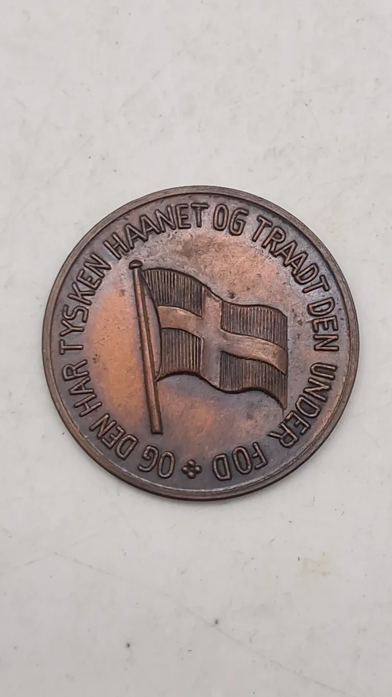 Original Dansk WW2 stikkermønt