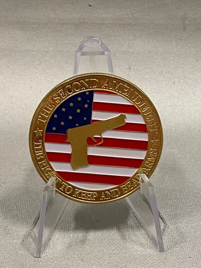 Amerikansk Challenge coin - The right to keep and bear arms