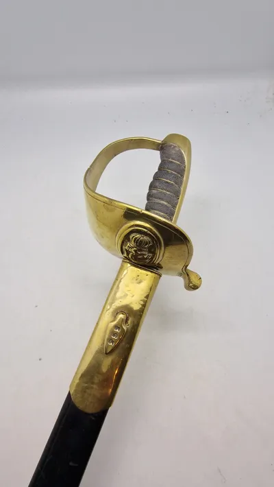 Original Dansk  1882 marine sabel ( Blandt de første 1000 leveret til flåden )