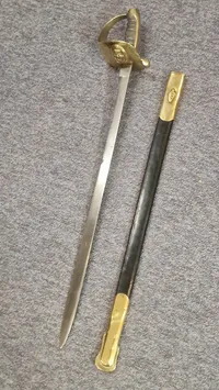 Original Dansk  1882 marine sabel ( Blandt de første 1000 leveret til flåden )