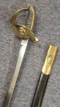 Original Dansk  1882 marine sabel ( Blandt de første 1000 leveret til flåden )