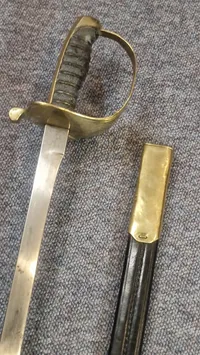 Original Dansk  1882 marine sabel ( Blandt de første 1000 leveret til flåden )