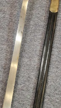 Original Dansk  1882 marine sabel ( Blandt de første 1000 leveret til flåden )