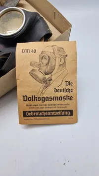 Original tysk Volksgasmaske Model 40. WW2