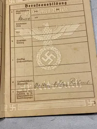 Original tysk arbejdsbog