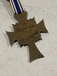 Originalt tysk Mutterkreuz 3.kl