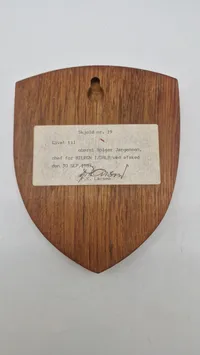 Originalt militært vægskjold - Aalborg