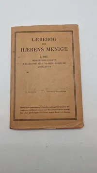 Originale lærebøger for hærens menige
