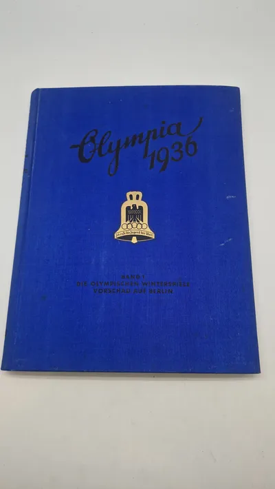 Orignal bog fra de olympiske lege i 1936