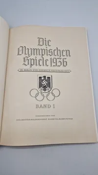 Orignal bog fra de olympiske lege i 1936