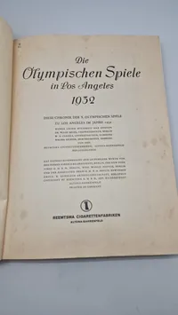 Sjælden original Die Olympischen Spiele in Los Angeles
1932