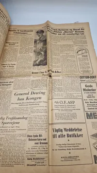 Original dansk avis fra maj dagene 1945