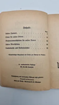 Original Liederbuch
Der Nationalſozialistischen Deutschen Arbeiterpartei