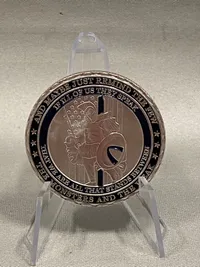 Amerikansk Challenge coin - Thin blue line