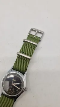Originalt WWII Minerva German Army Watch, stemplet DH for “Dienst Heeres”