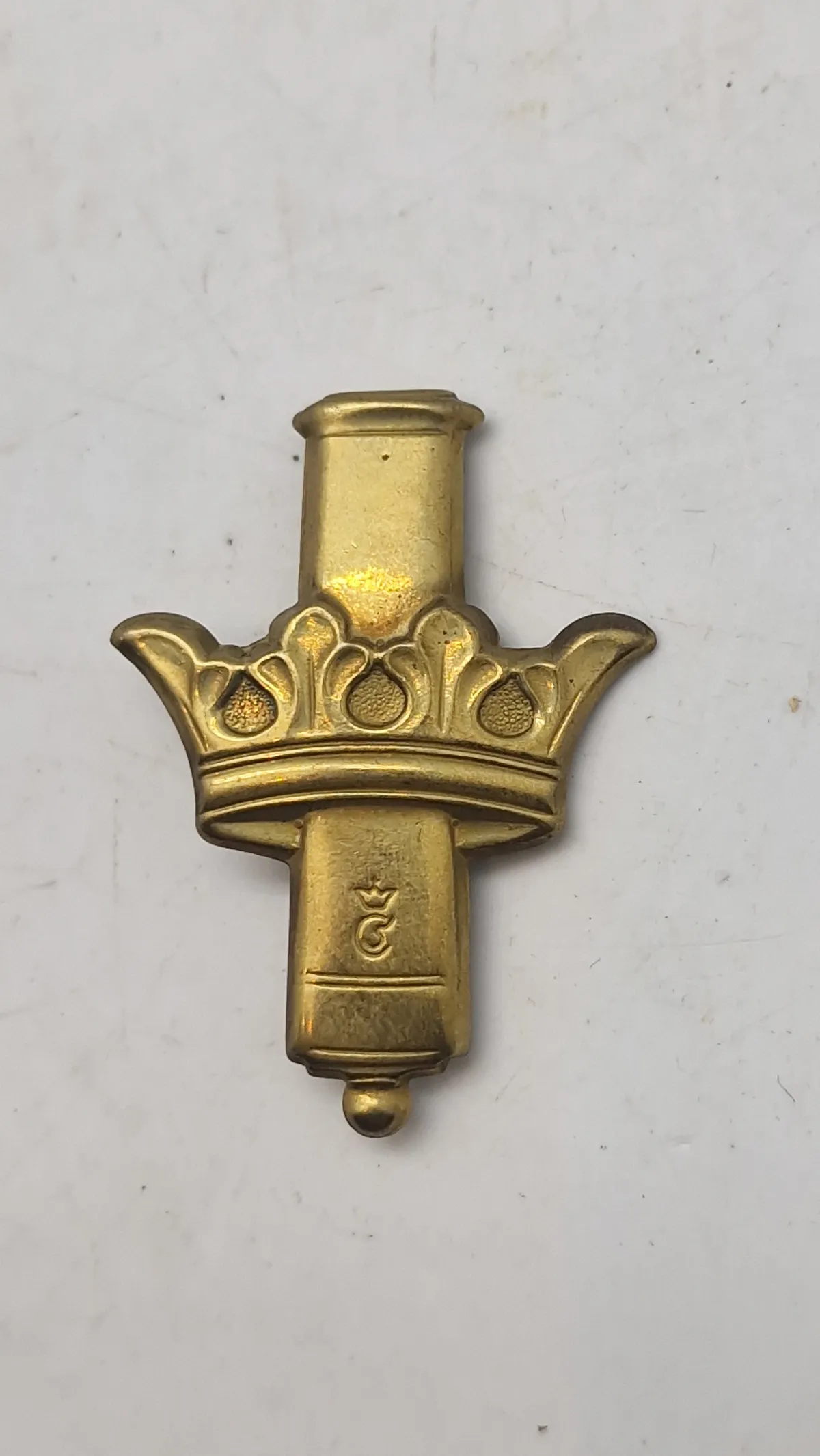 Originalt baretmærke - Kongens Artilleriregiment (med den store kanon)