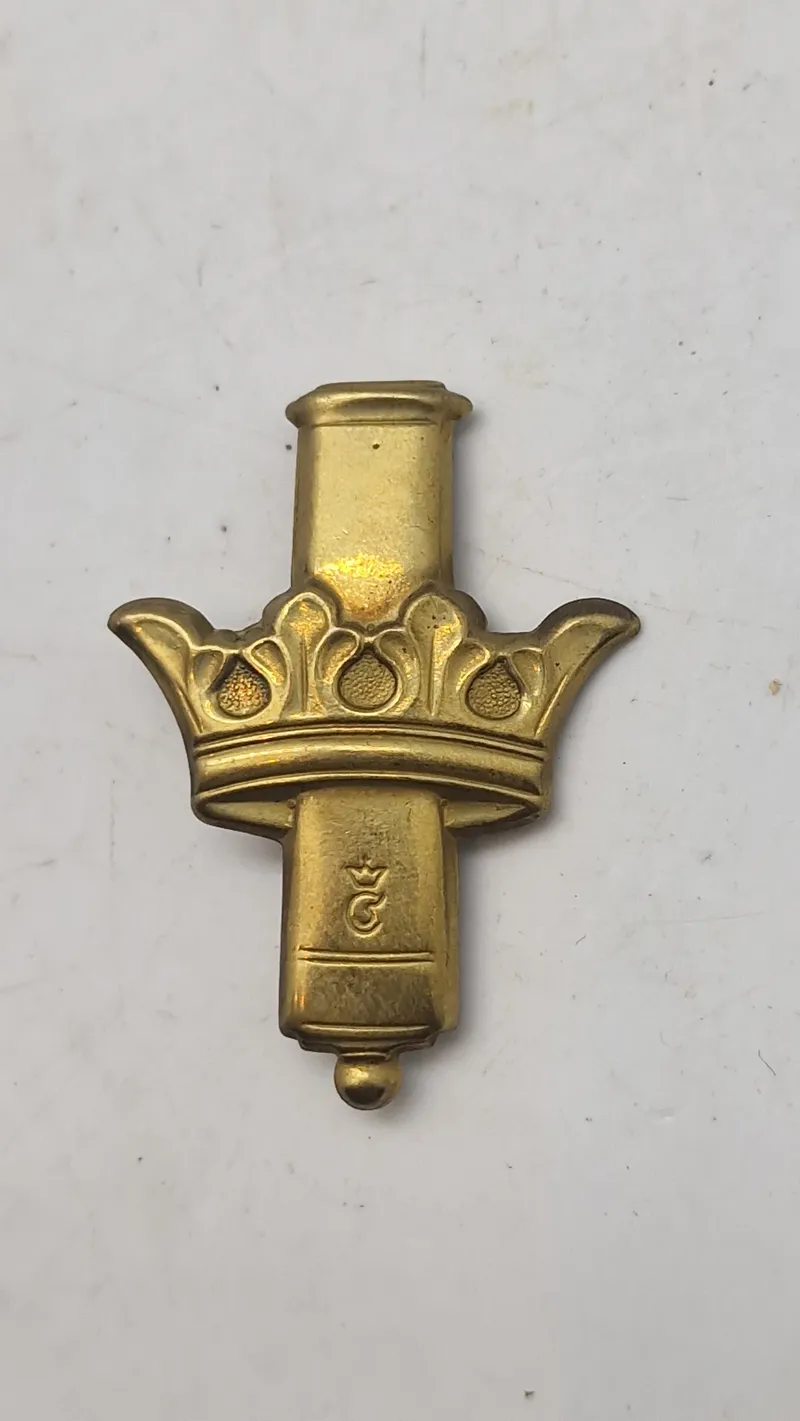 Originalt baretmærke - Kongens Artilleriregiment (med den store kanon)