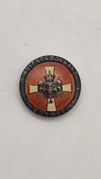 Sjælden original revérnål fra motorordonans korpset. 925 sterlingsølv og emalje
