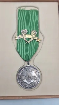 Original svensk navngiven logemedalje. 925 sterlingsølv
