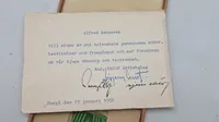 Original svensk navngiven logemedalje. 925 sterlingsølv
