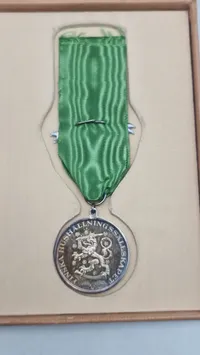 Original svensk navngiven logemedalje. 925 sterlingsølv
