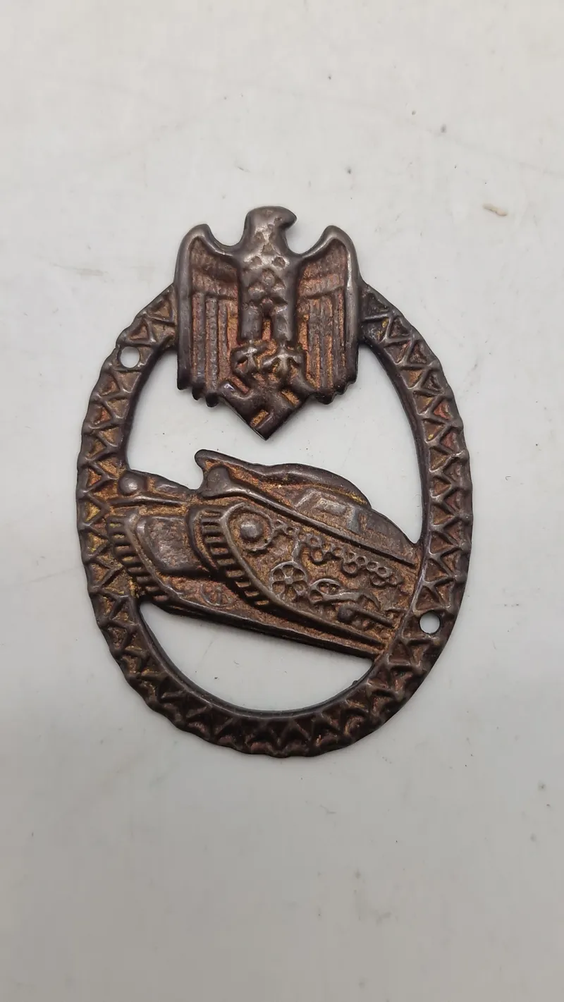 Tysk panzer badge for skydesnor. Efterkrigs