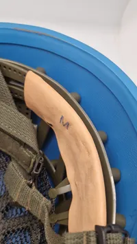 Original dansk kevlar Gallet UN hjelm
