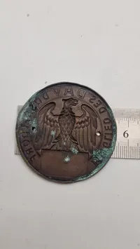 Originalt tysk nummerplade skilt fra perioden omkring ww2