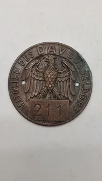 Originalt tysk nummerplade skilt fra perioden omkring ww2